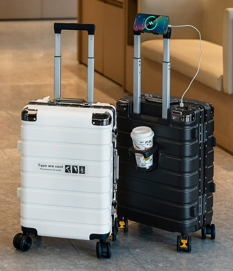 The Draynor™ Luxe Suitcase by Camel Mountain – Available in 20", 22", 24", and 26"