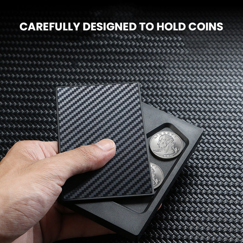 The Qyros™ Platinum Wallet by Camel Mountain – 0.09L, Slim RFID-Blocking Card Holder