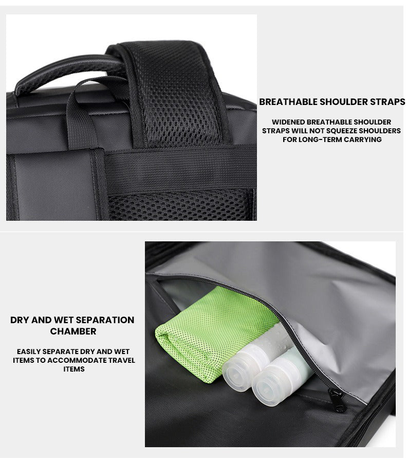 The Valtrex™ ProX Backpack by Camel Mountain –  35L, Fits Up To 16" Laptop