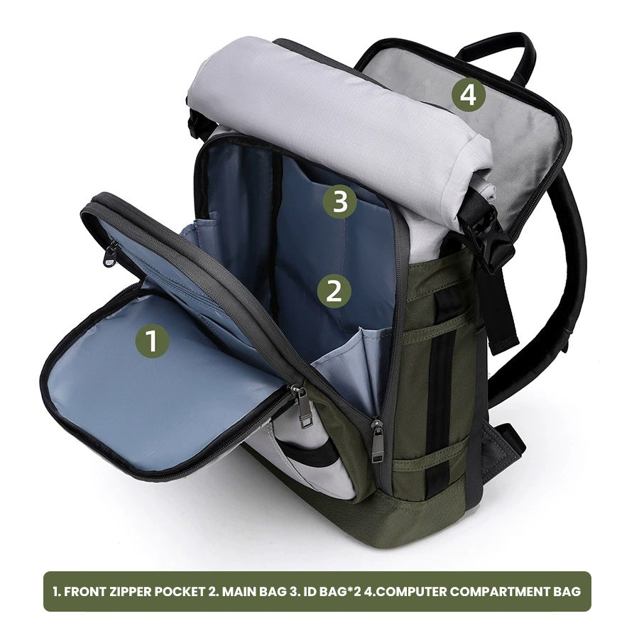 The Altrex™ Exclusive Backpack by Camel Mountain – 55L, Fits Up To 16" Laptop
