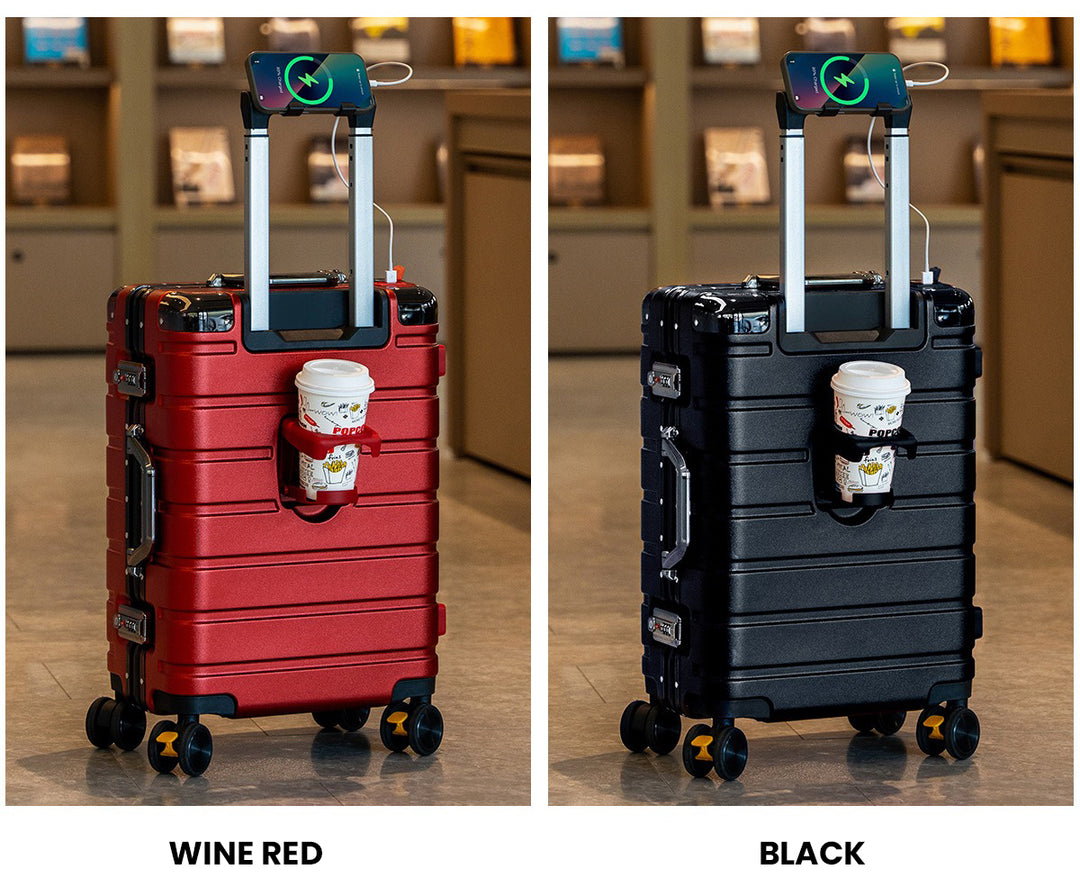 The Draynor™ Luxe Suitcase by Camel Mountain – Available in 20", 22", 24", and 26"