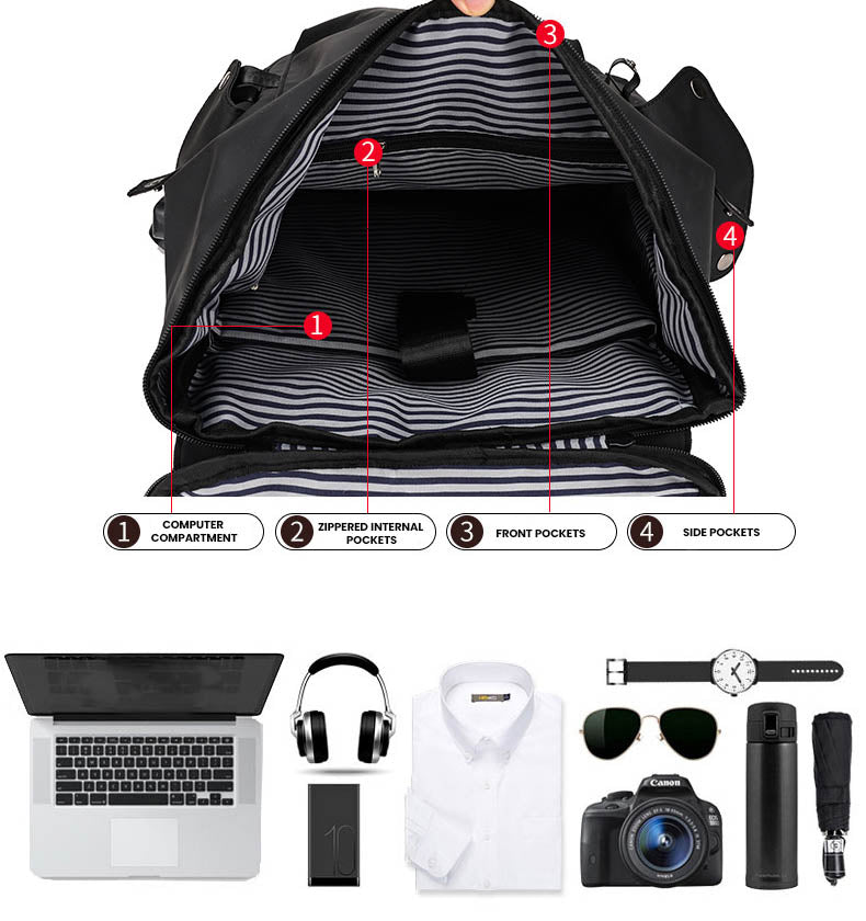 The Cytrek™ Platinum Backpack by Camel Mountain – 55L, Fits 16" Laptop