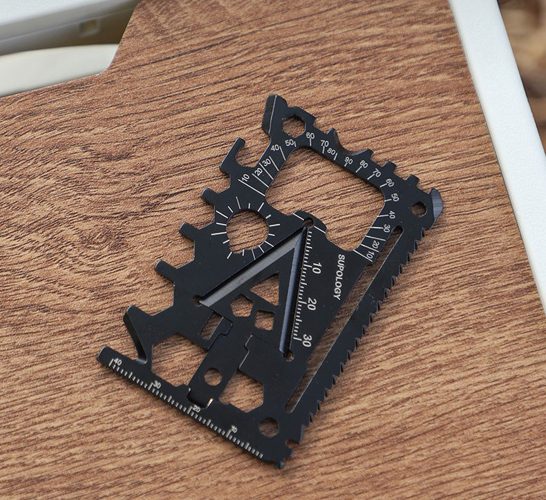 The Altirion™ Max Card Knife by Camel Mountain - 18-in-1 Multi-Tool Card That Fits in Your Wallet
