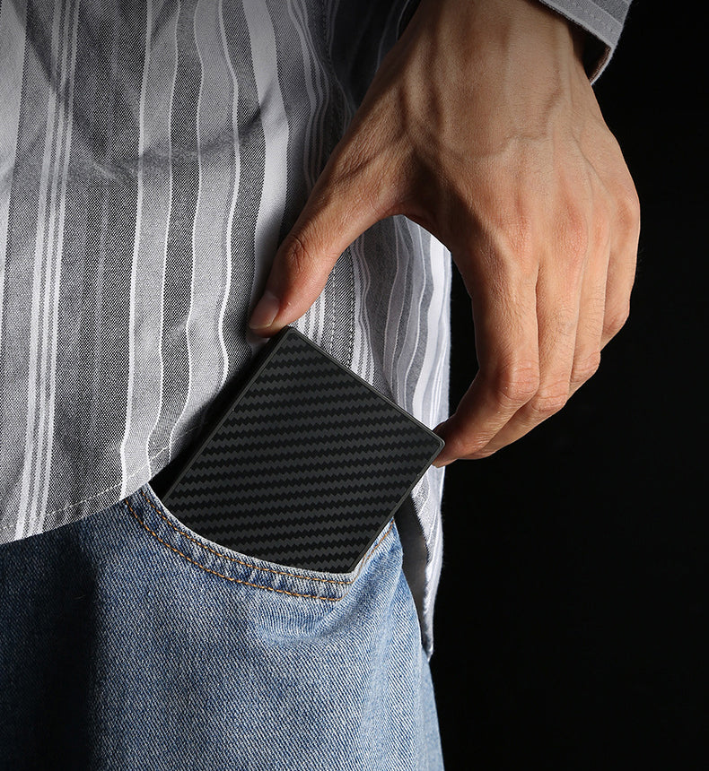 The Qyros™ Platinum Wallet by Camel Mountain – 0.09L, Slim RFID-Blocking Card Holder