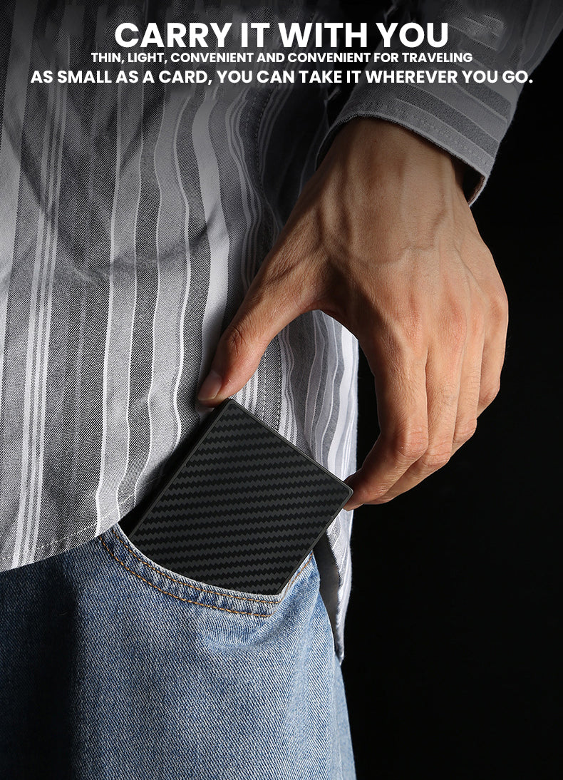The Qyros™ Platinum Wallet by Camel Mountain – 0.09L, Slim RFID-Blocking Card Holder
