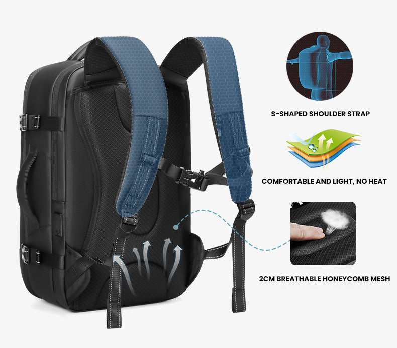The Warrior™ Elite Backpack by Camel Mountain – 35L, Fits Up to 16" Laptop