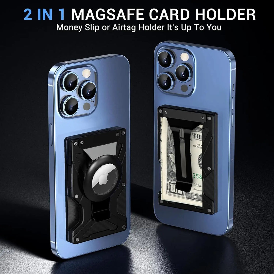 The Zayliron™ ProX Wallet by Camel Mountain – 0.08L, Ultra-Slim Magnetic Metal Wallet