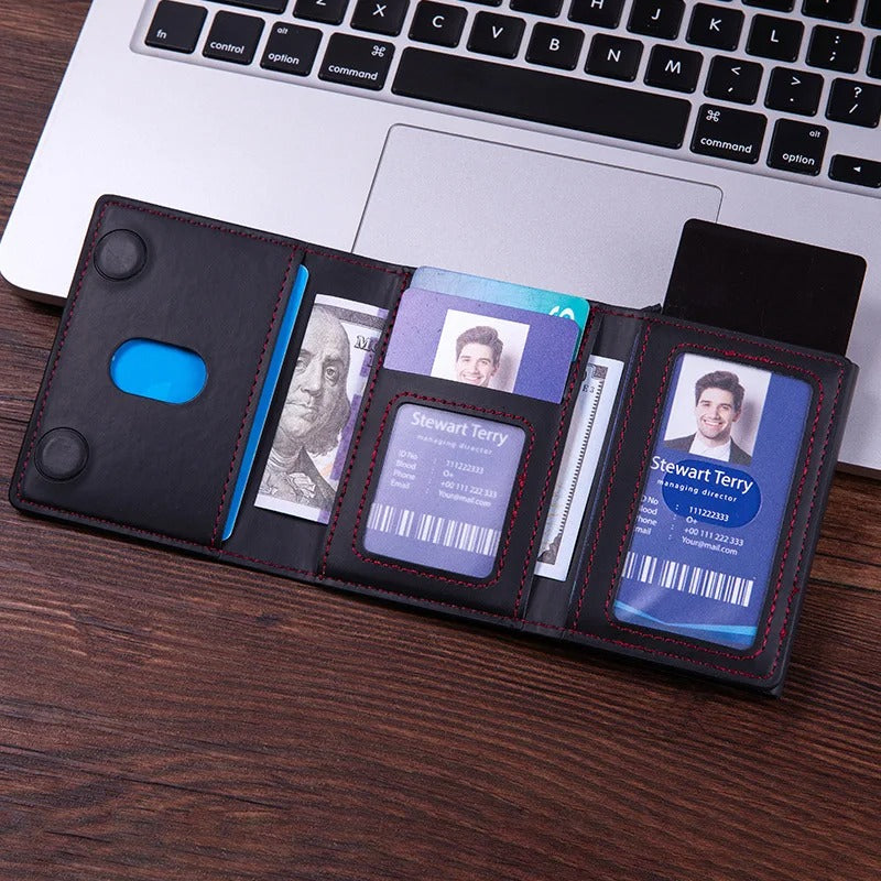 The Vaelix™ Prime Wallet by Camel Mountain – RFID Leather Magnetic Wallet