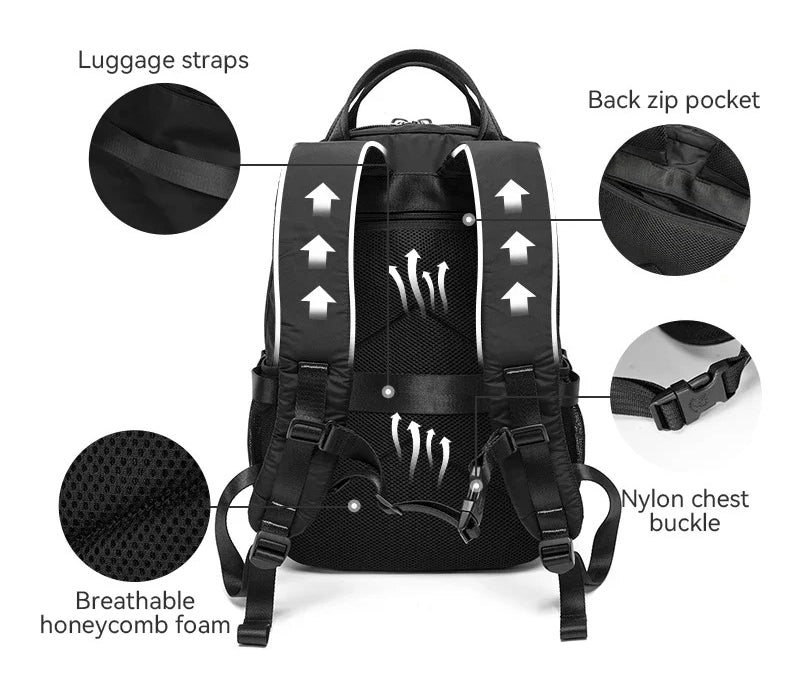 The Nexiris™ Ultra Backpack by Camel Mountain – 17L, Fits 14" Laptop