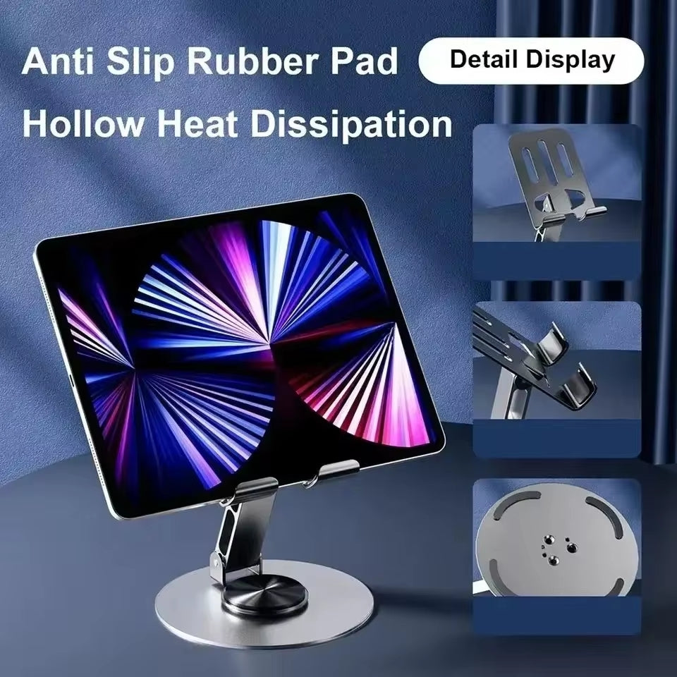 The Draxon™ Mobile/Tablet Stand – 360° Rotatable, Adjustable Height, Portable