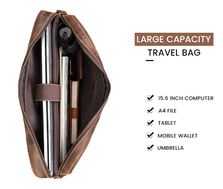 The Valley™ Max Bag – Genuine Leather Laptop Bag, 10L, Fits 15.6" Laptop