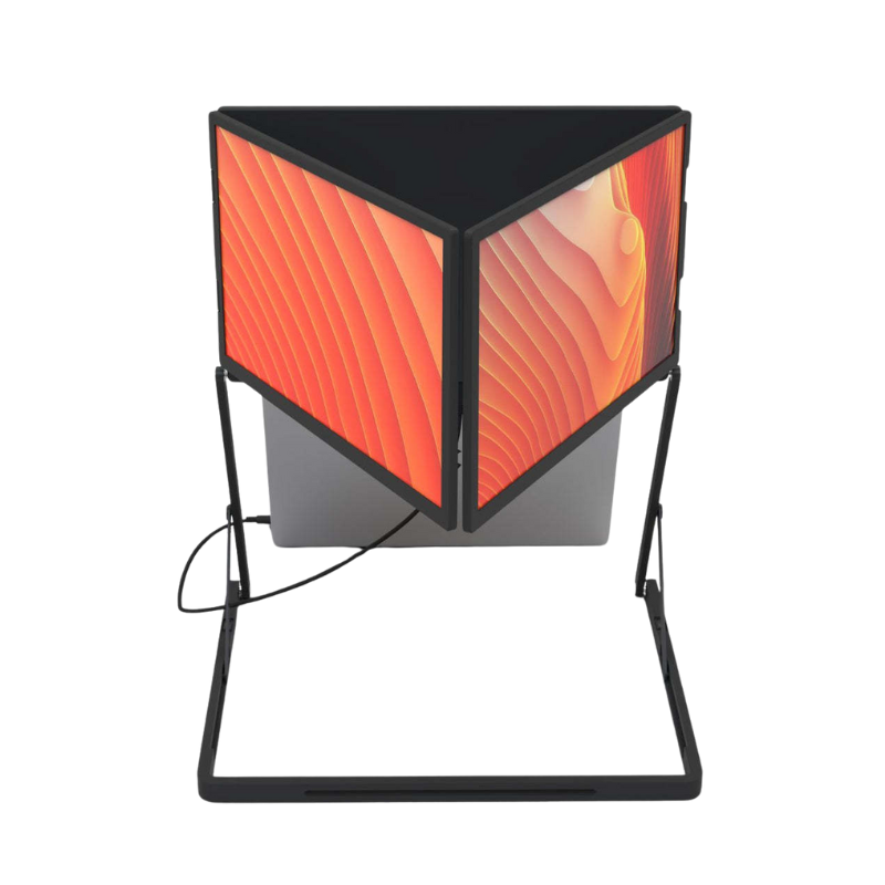 The Kyzelorn™ TriView Pro Laptop Monitor by Camel Mountain - Portable Triple USB Monitor System – Fits 14" / 15.6" / 18.5" Laptops