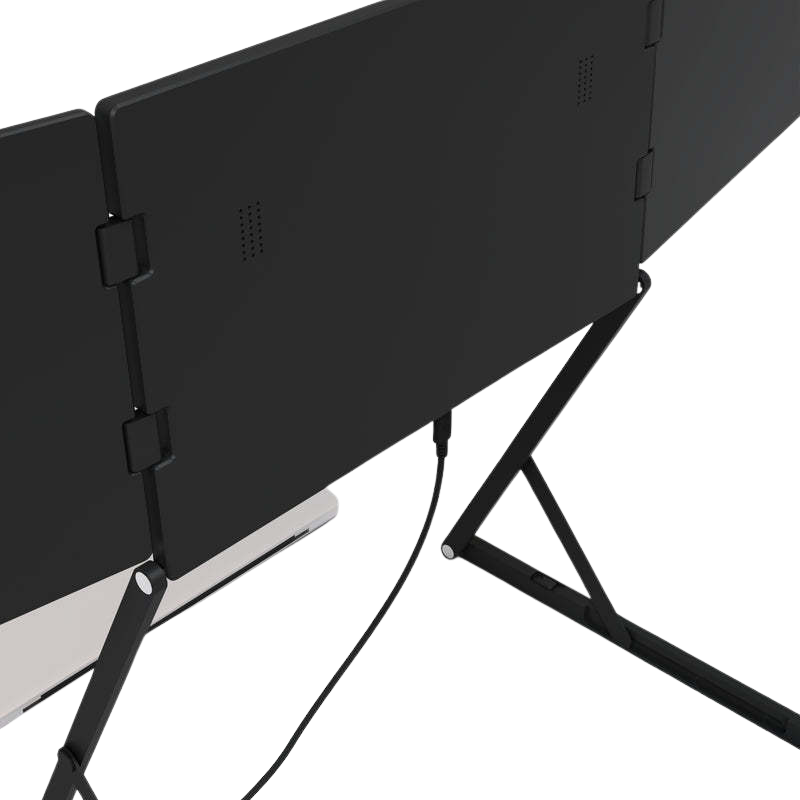 The Kyzelorn™ TriView Pro Laptop Monitor by Camel Mountain - Portable Triple USB Monitor System – Fits 14" / 15.6" / 18.5" Laptops