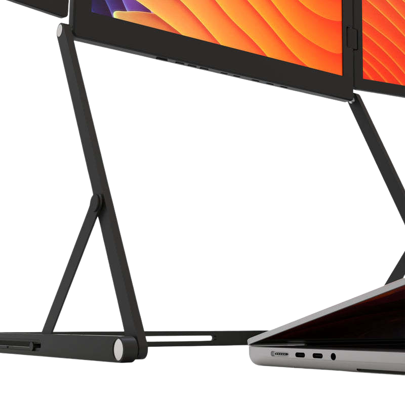 The Kyzelorn™ TriView Pro Laptop Monitor by Camel Mountain - Portable Triple USB Monitor System – Fits 14" / 15.6" / 18.5" Laptops