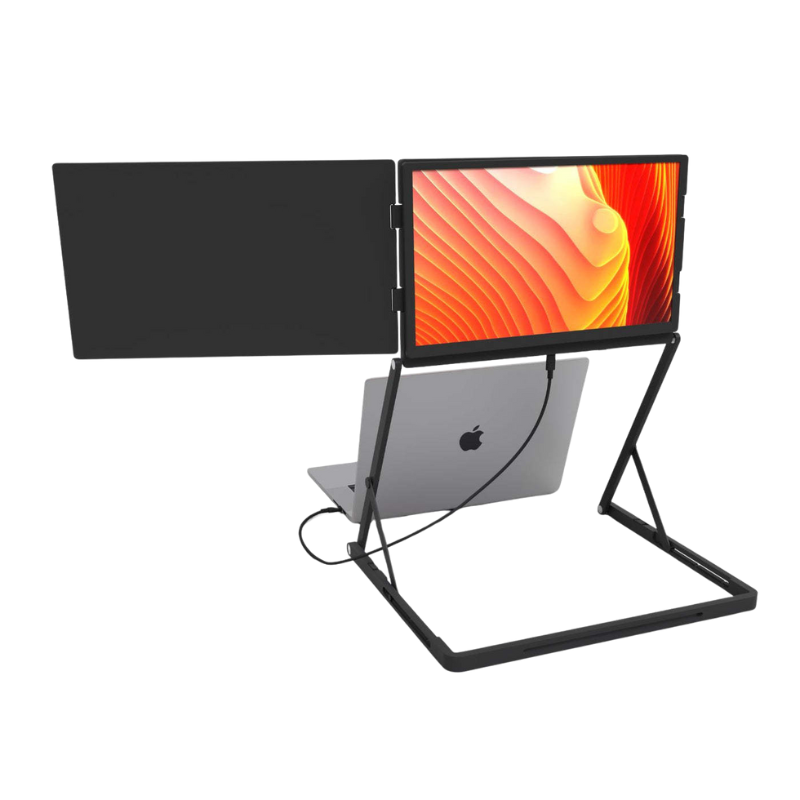The Kyzelorn™ TriView Pro Laptop Monitor by Camel Mountain - Portable Triple USB Monitor System – Fits 14" / 15.6" / 18.5" Laptops
