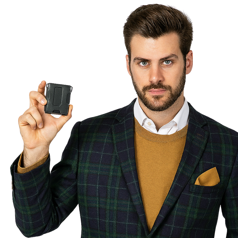 The Trionis™ Prime Wallet by Camel Mountain – RFID Metal & Leather Card Holder