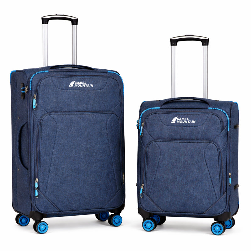 Camel Mountain® Cosmos DLX Duo (20" + 28") Suitcases – Compact Control Meets Serious Capacity