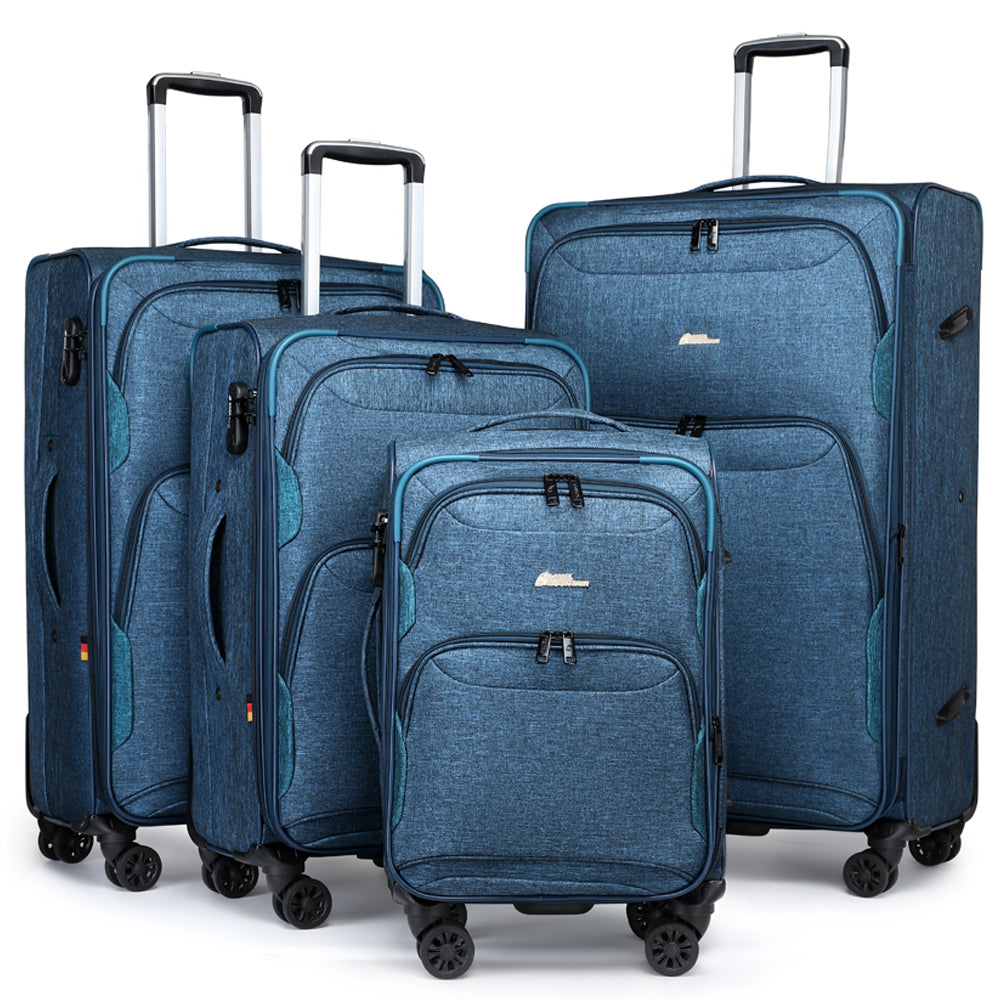 Camel Mountain® Platinium Set Of Four 20 Inch 24 Inch 28 Inch and 32 Inch luggage set