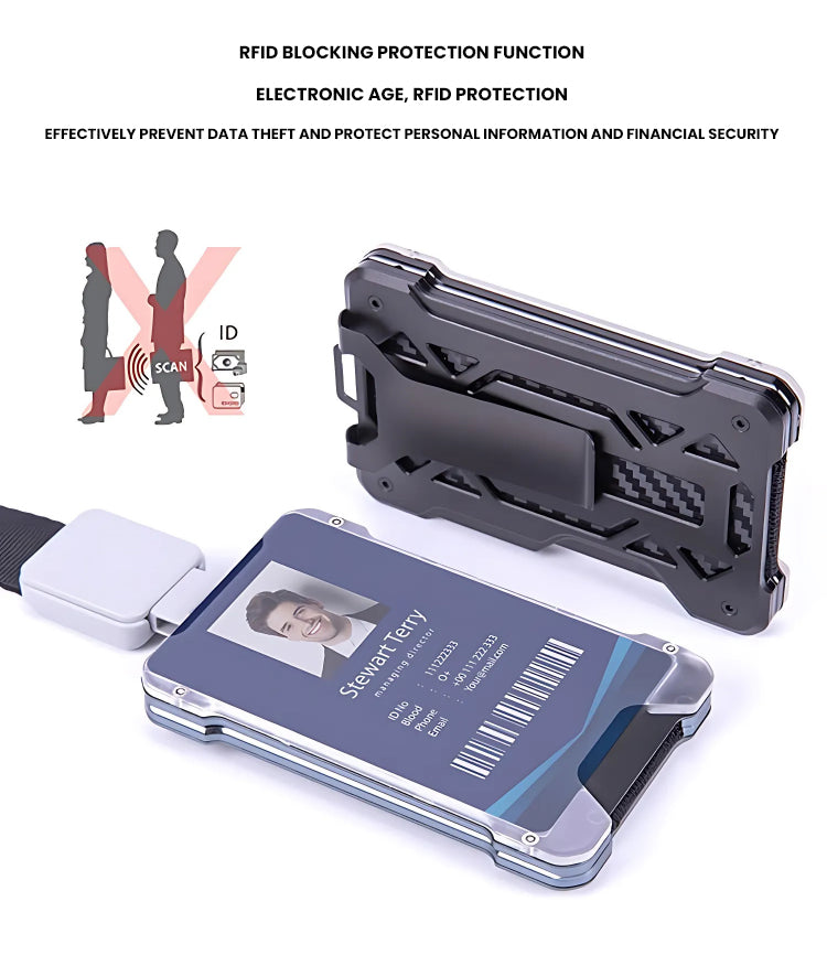 The Stromis™ Elite Wallet by Camel Mountain – RFID Secure Aluminum ID Card Holder