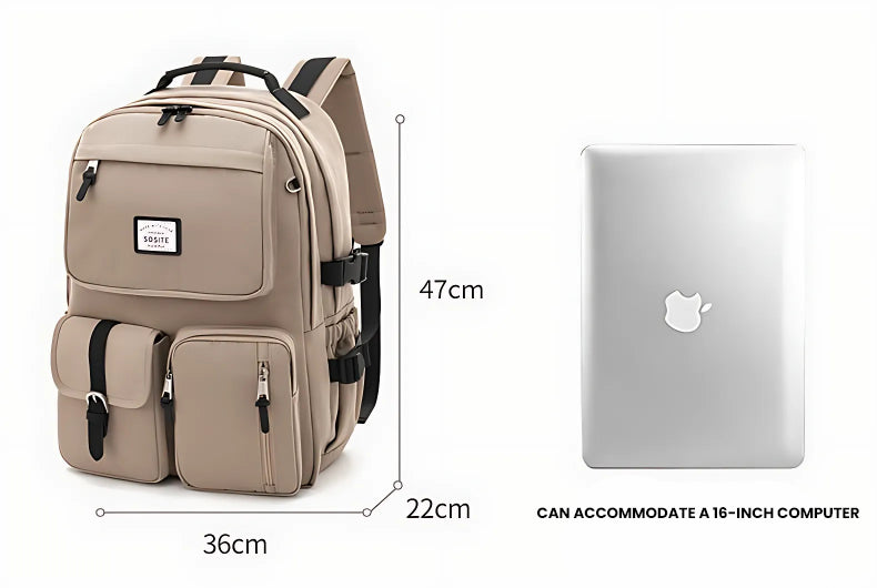 The Nitronis™ Elite Backpack by Camel Mountain – 36L, Fits Up To 16" Laptop