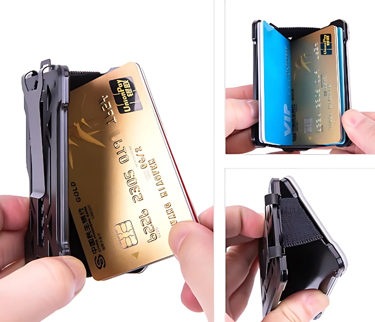 The Stromis™ Elite Wallet by Camel Mountain – RFID Secure Aluminum ID Card Holder