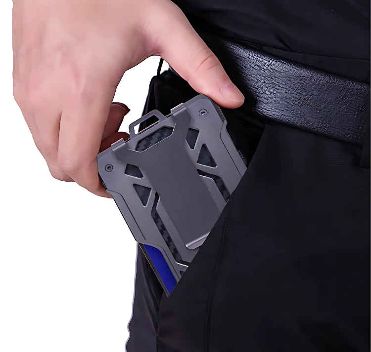 The Stromis™ Elite Wallet by Camel Mountain – RFID Secure Aluminum ID Card Holder