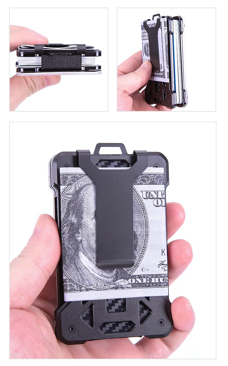 The Stromis™ Elite Wallet by Camel Mountain – RFID Secure Aluminum ID Card Holder