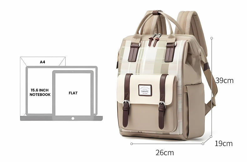 The Valros™ Platinum Backpack by Camel Mountain –  15L, Fits Up To 16" Laptop