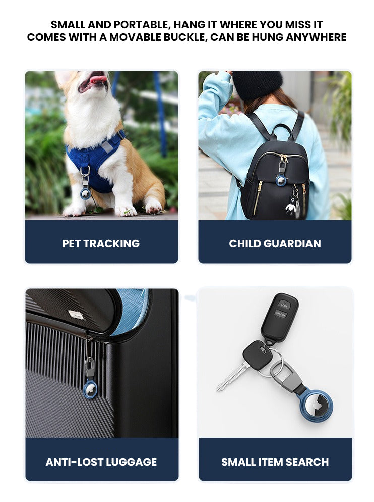 The Axynis™ Luxe Apple Airtag by Camel Mountain – Ultra Slim, Metal Keychain Case