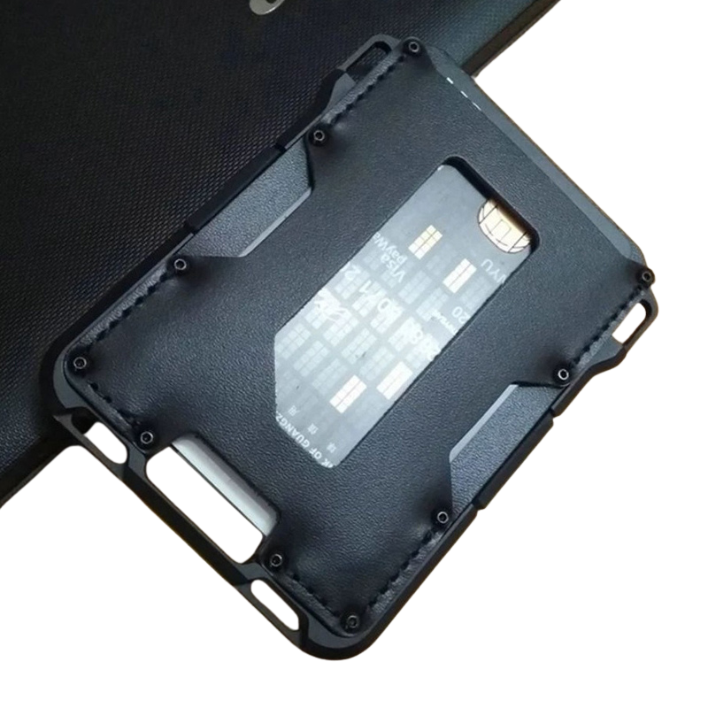 The Trionis™ Prime Wallet by Camel Mountain – RFID Metal & Leather Card Holder