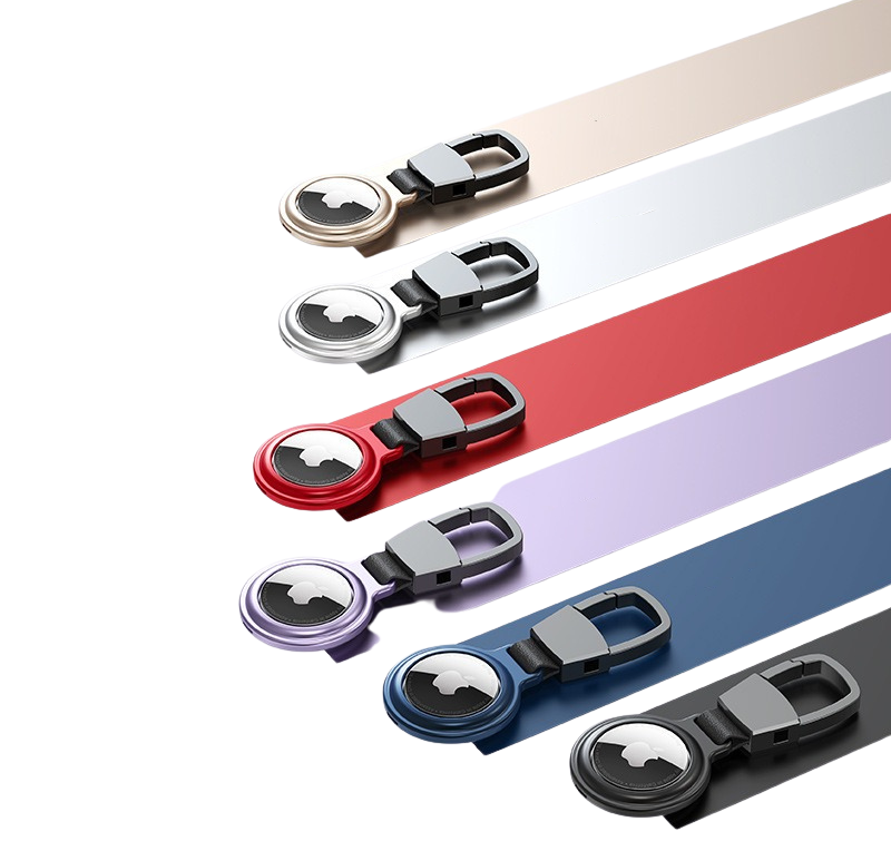 The Axynis™ Luxe Apple Airtag by Camel Mountain – Ultra Slim, Metal Keychain Case