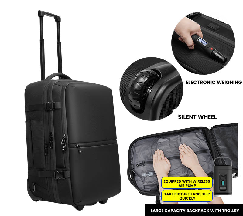 The Nexa™ Turbo Vacuum Backpack by Camel Mountain – 55L, Fits Up To 17" Laptop