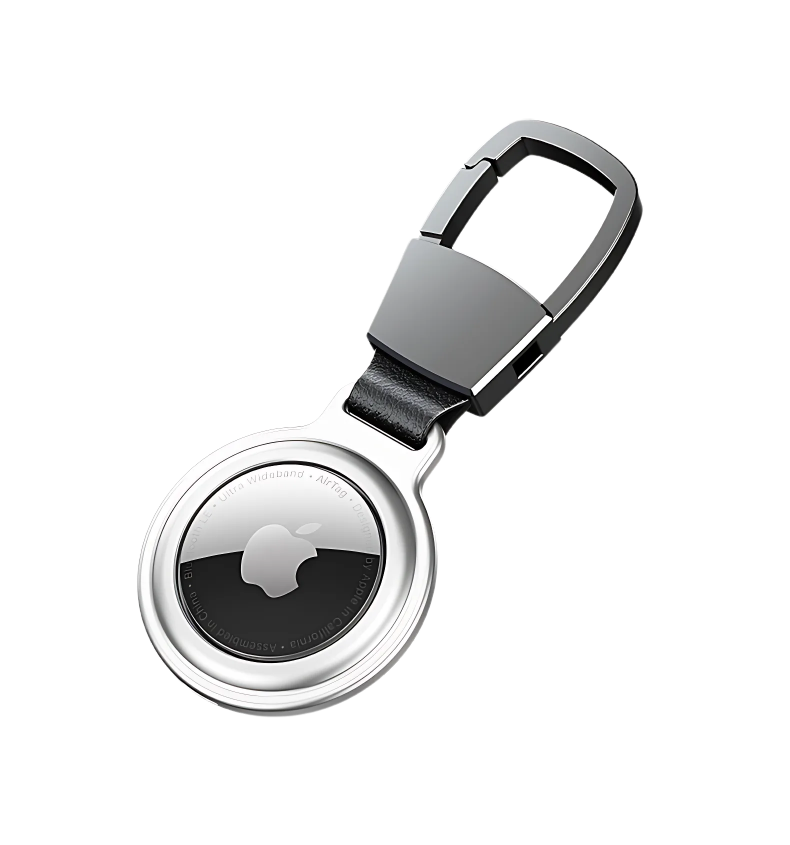 The Axynis™ Luxe Apple Airtag by Camel Mountain – Ultra Slim, Metal Keychain Case