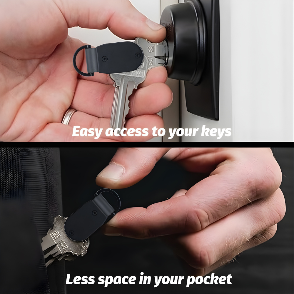 The Drelthion™ Elite Keychain by Camel Mountain – Compact Aluminum Key Organizer