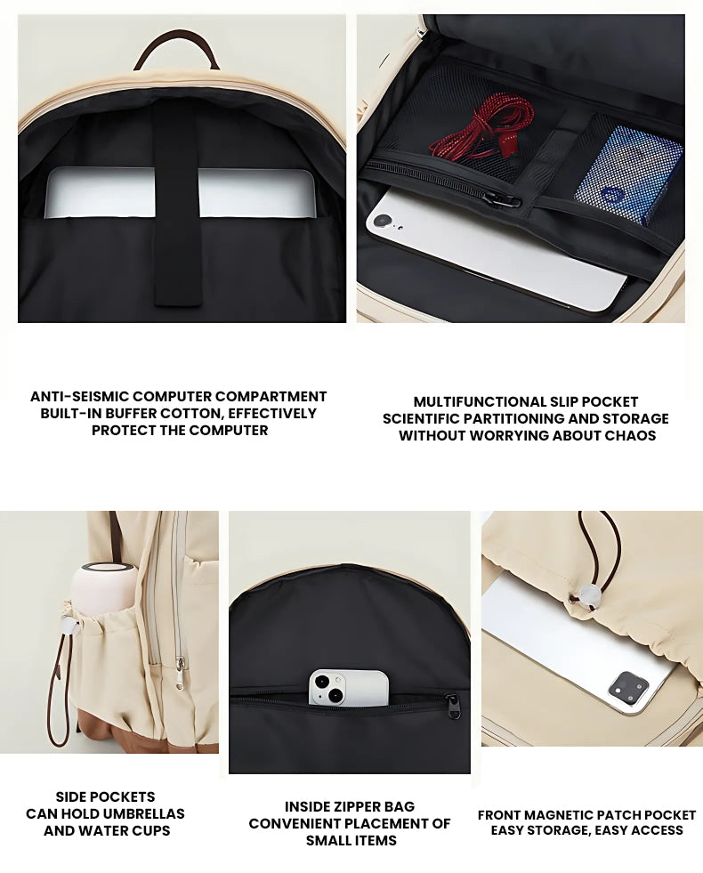 The Theron™ Luxe Backpack by Camel Mountain – 23L, Fits Up To 16" Laptop