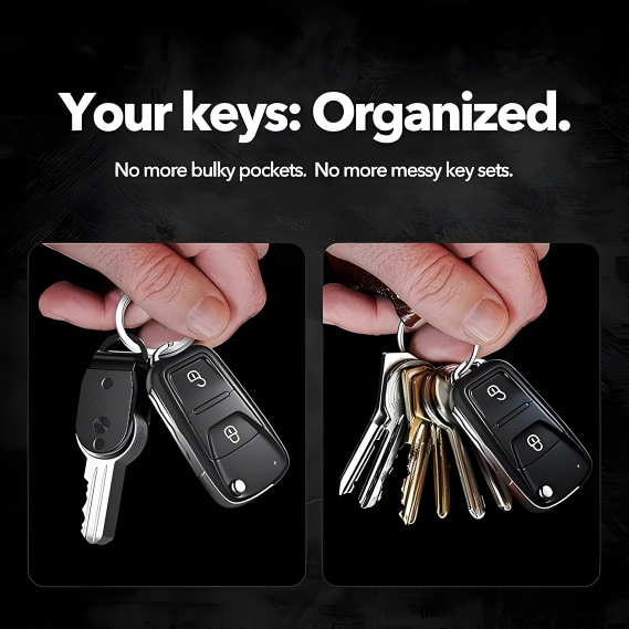 The Drelthion™ Elite Keychain by Camel Mountain – Compact Aluminum Key Organizer