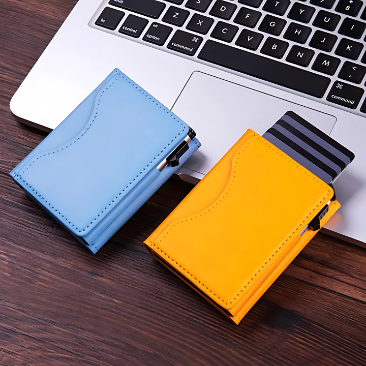 The Vaelix™ Prime Wallet by Camel Mountain – RFID Leather Magnetic Wallet