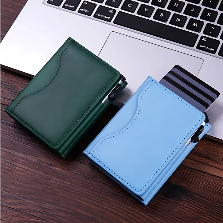 The Vaelix™ Prime Wallet by Camel Mountain – RFID Leather Magnetic Wallet