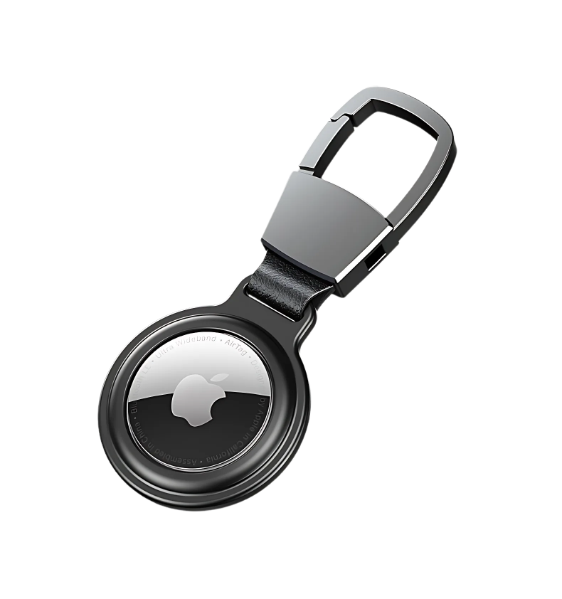 The Axynis™ Luxe Apple Airtag by Camel Mountain – Ultra Slim, Metal Keychain Case