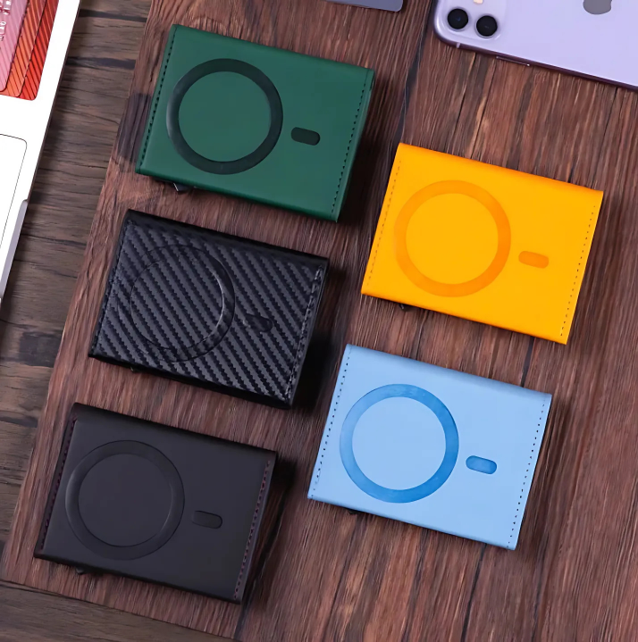 The Vaelix™ Prime Wallet by Camel Mountain – RFID Leather Magnetic Wallet