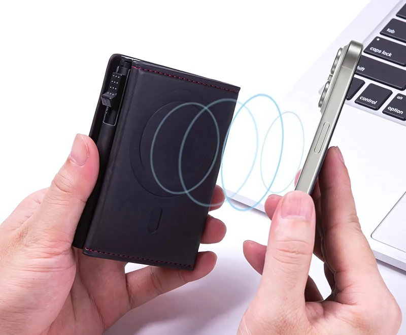 The Vaelix™ Prime Wallet by Camel Mountain – RFID Leather Magnetic Wallet