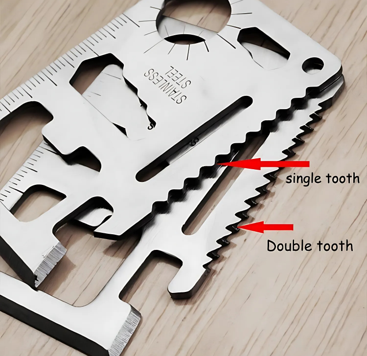 The Xenova™ Ultra Card Knife by Camel Mountain – 11-in-1 Stainless Steel Pocket Tool