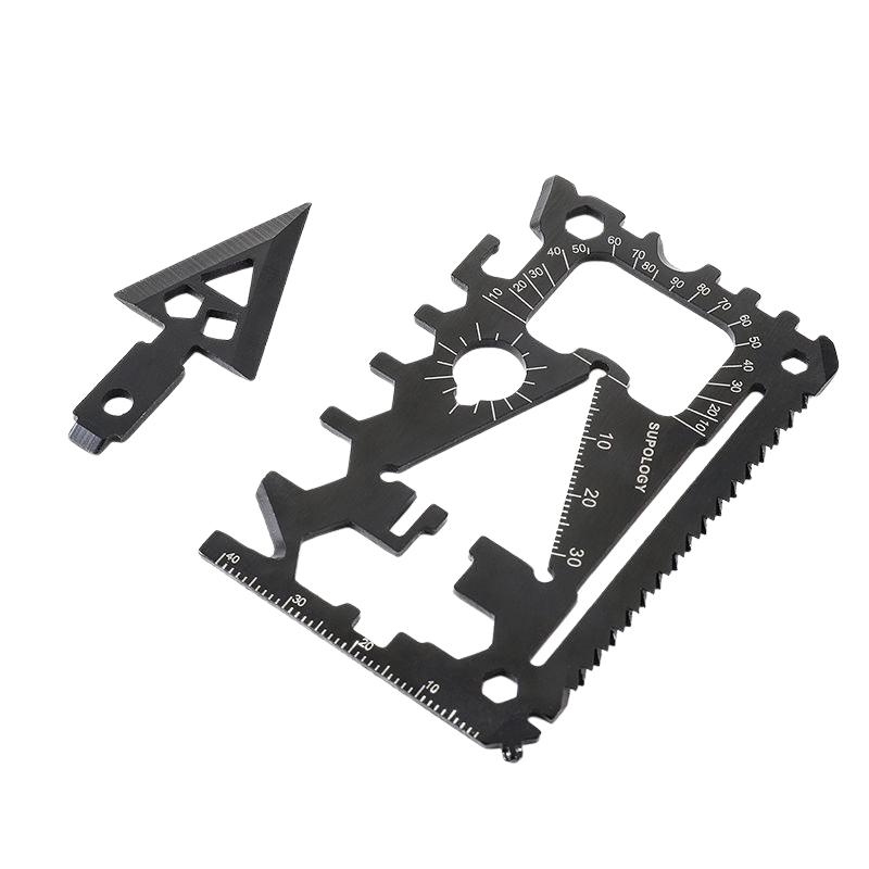 The Altirion™ Max Card Knife by Camel Mountain - 18-in-1 Multi-Tool Card That Fits in Your Wallet