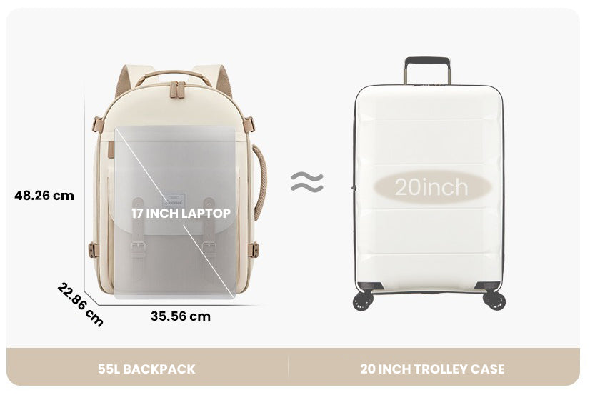 The Vytros™ ProX Backpack by Camel Mountain – 55L, Fits Up To 17" Laptop