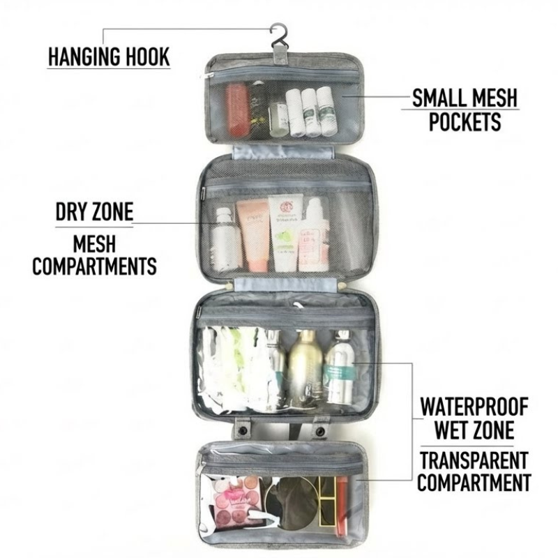 The Halvionor™ Prime Bag by Camel Mountain – 2L Waterproof Travel Organizer