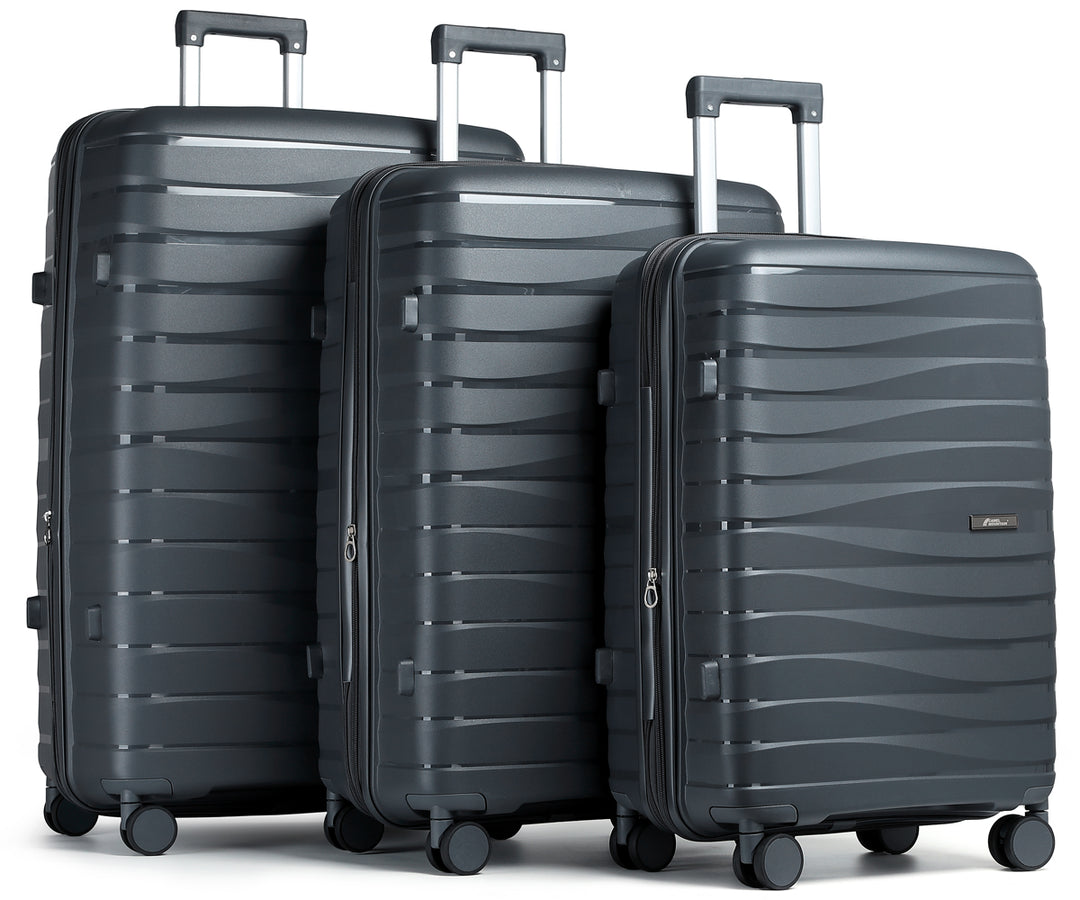 Camel Mountain® ABLE Set Of Three 20 Inch 24 Inch and 28 Inch luggage set