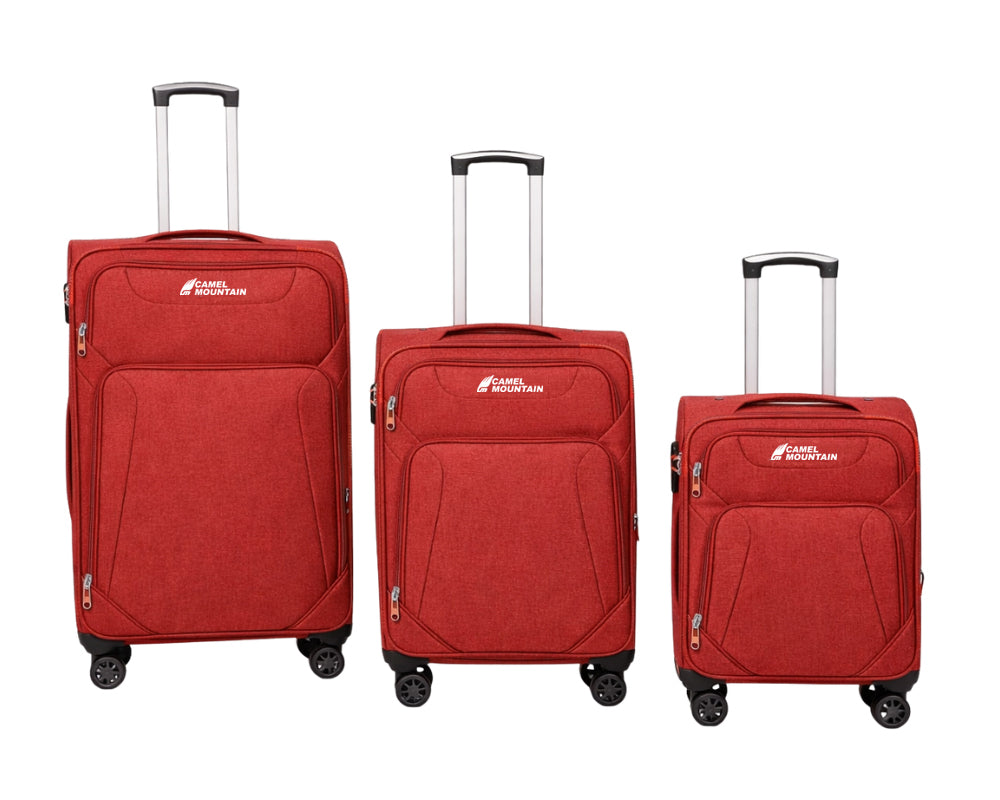 Camel Mountain® Cosmos DLX Set 3 (20", 24", 28") Suitcases – Total Travel Freedom with Perfect Size Control