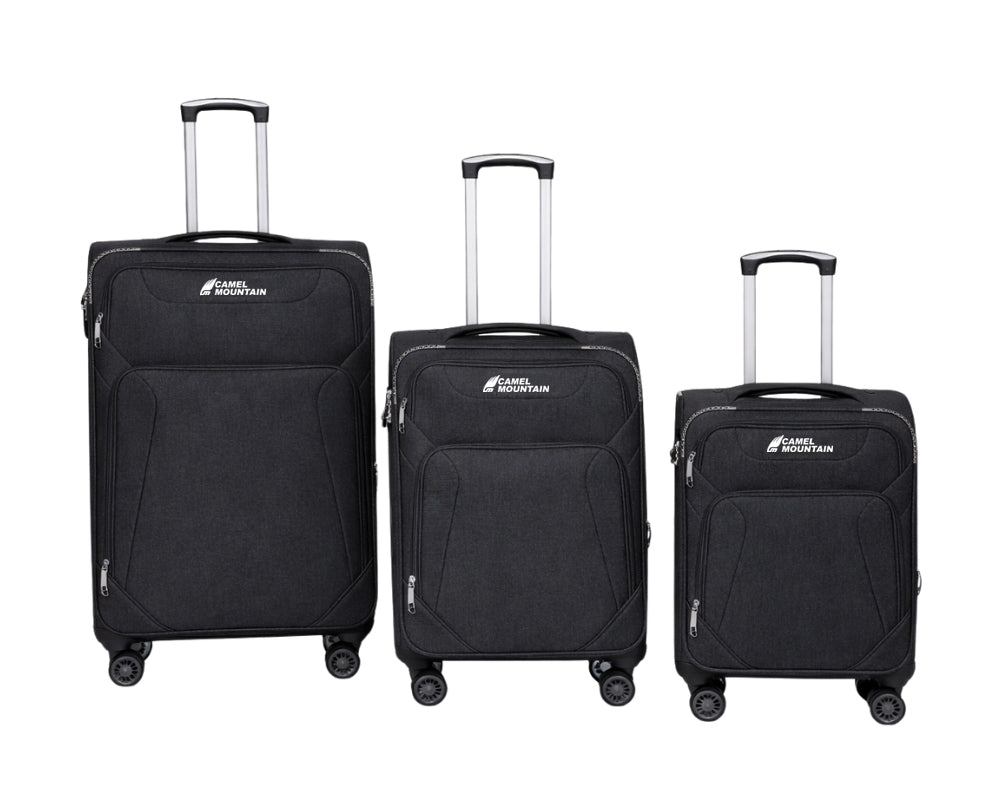 Camel Mountain® Cosmos DLX Set 3 (20", 24", 28") Suitcases – Total Travel Freedom with Perfect Size Control