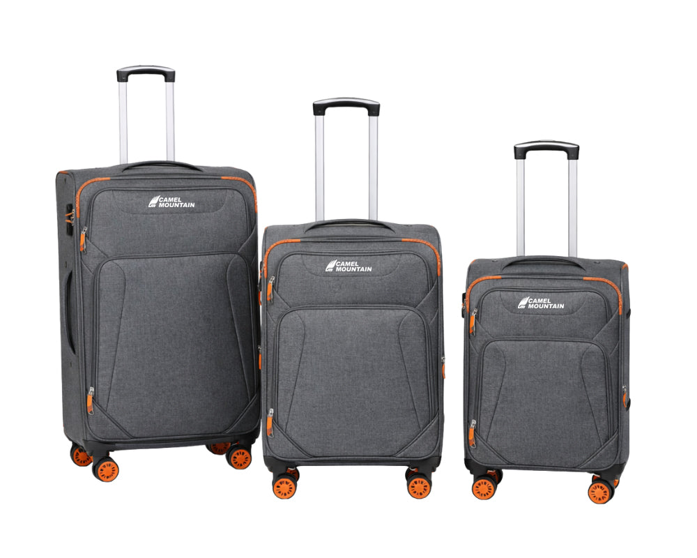Camel Mountain® Cosmos DLX Set 3 (20", 24", 28") Suitcases – Total Travel Freedom with Perfect Size Control