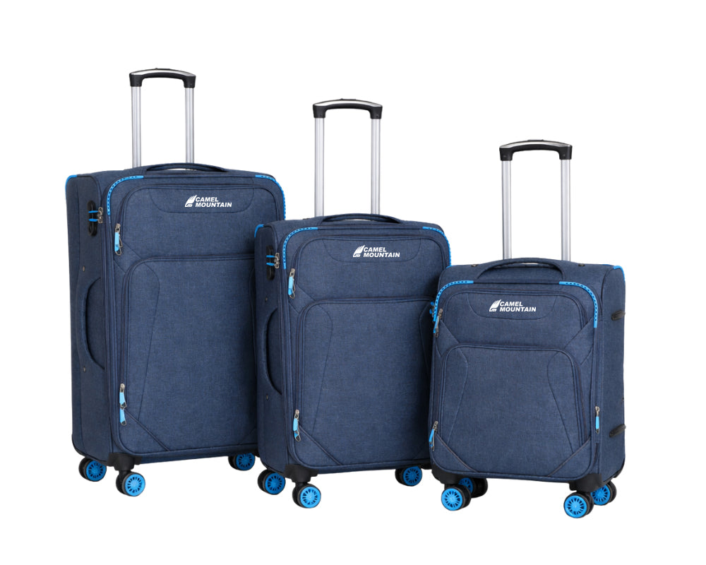 Camel Mountain® Cosmos DLX Set 3 (20", 24", 28") Suitcases – Total Travel Freedom with Perfect Size Control
